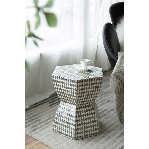 Teal Square Accent Stool P780774