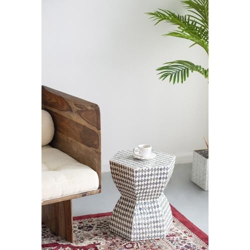 Teal Square Accent Stool P780774