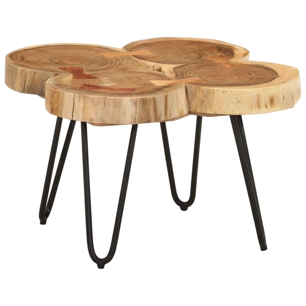 Sheesham Wood Coffee Table with Iron Frame L759740