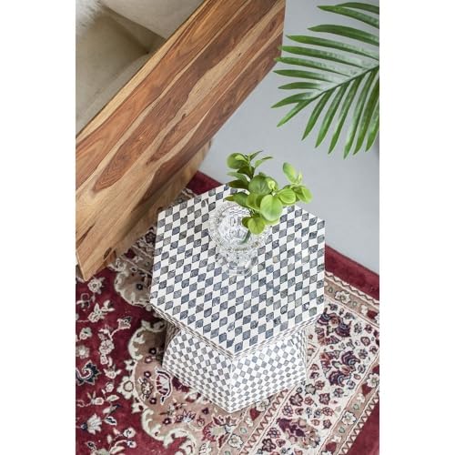 Teal Square Accent Stool P780774