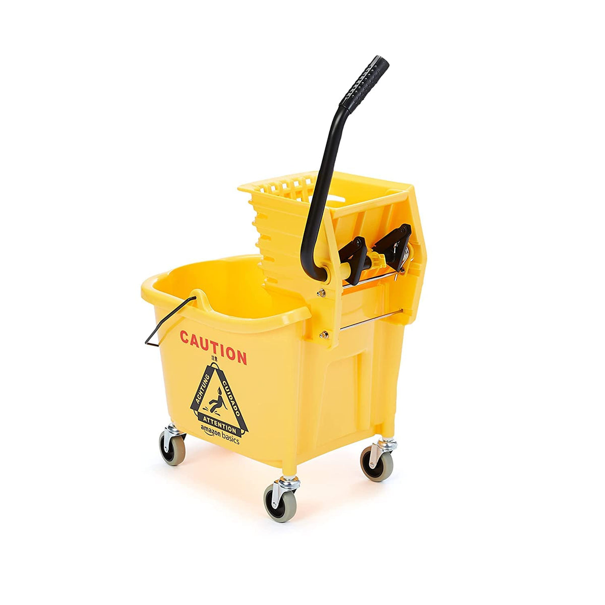 Yellow 35-Quart Mop Bucket on Wheels N863670