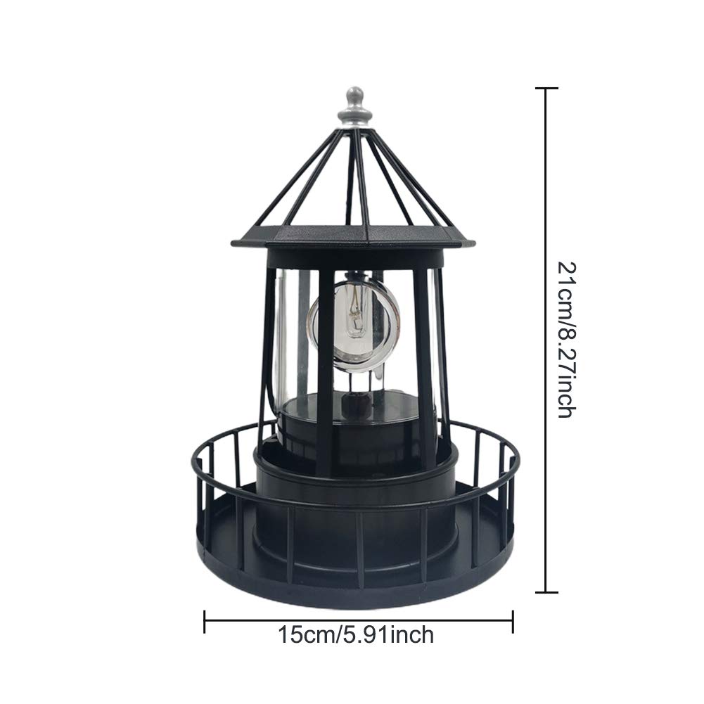 Solar LED Rotating Lighthouse Light T18094