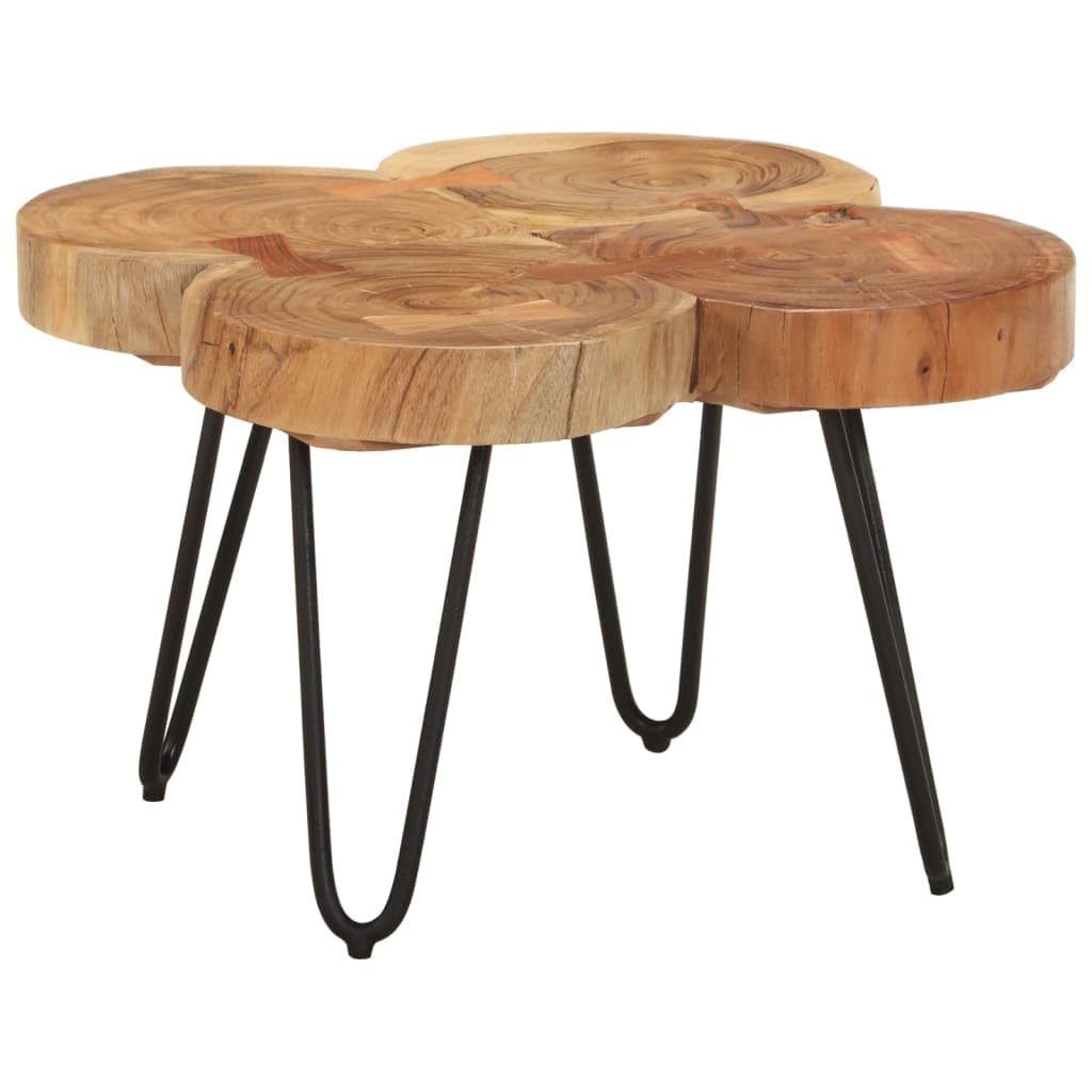 Sheesham Wood Coffee Table with Iron Frame L759740