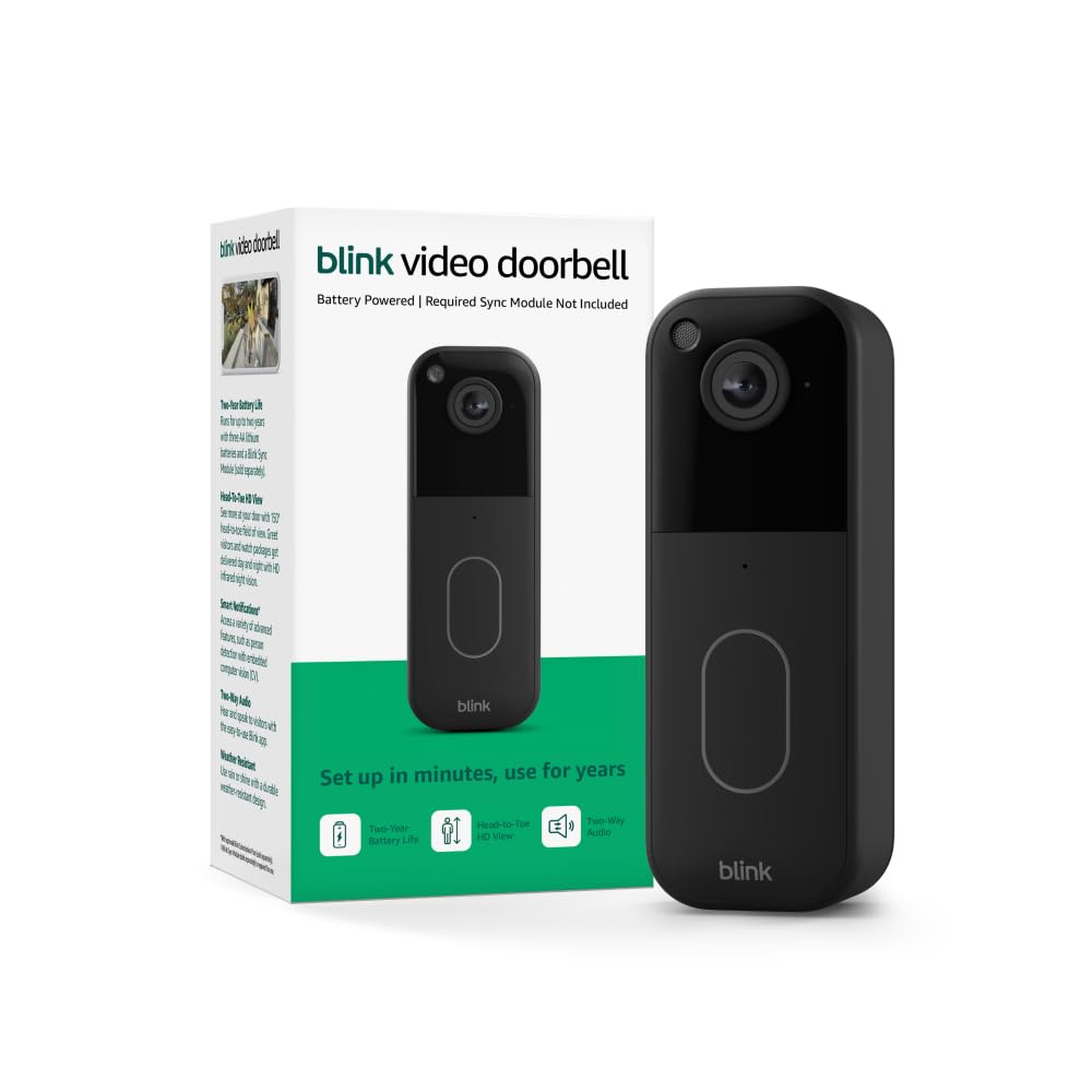 Black Video Doorbell L85437