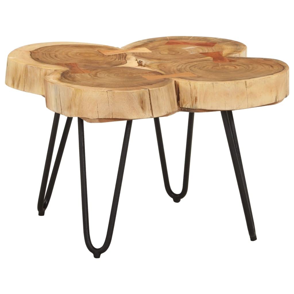 Sheesham Wood Coffee Table with Iron Frame L759740