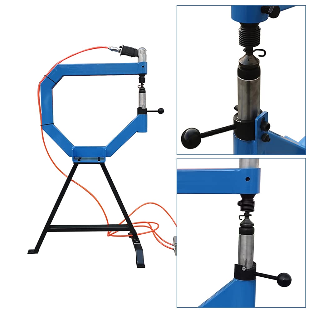 4" Throat Pneumatic Planishing Hammer with Cast Iron Stand C31064