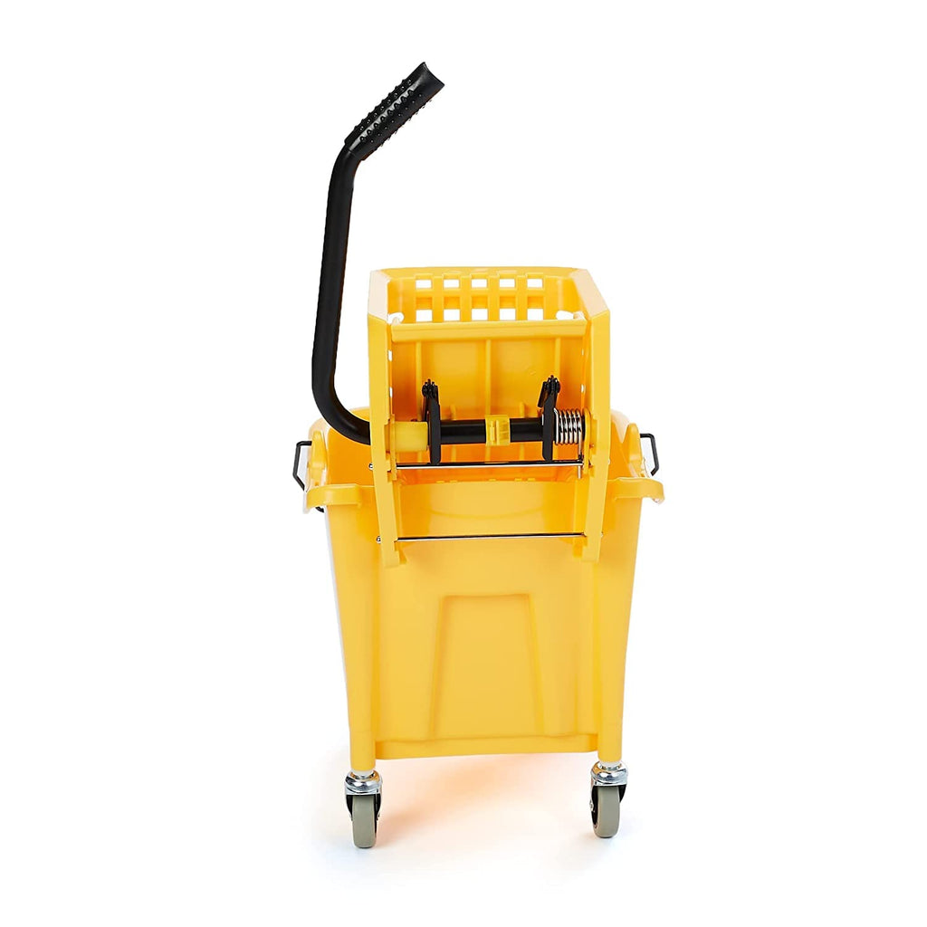 Yellow 35-Quart Mop Bucket on Wheels N863670