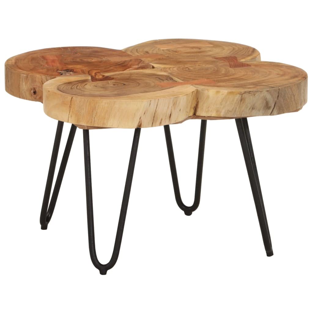 Sheesham Wood Coffee Table with Iron Frame L759740