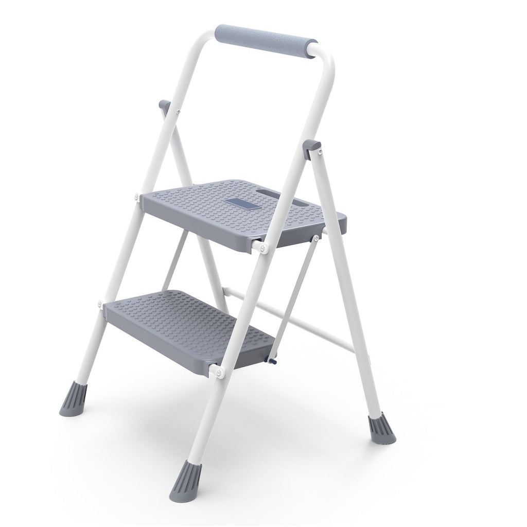 2 Step Ladder 330lbs Capacity Folding Sturdy Step Stool Y282870