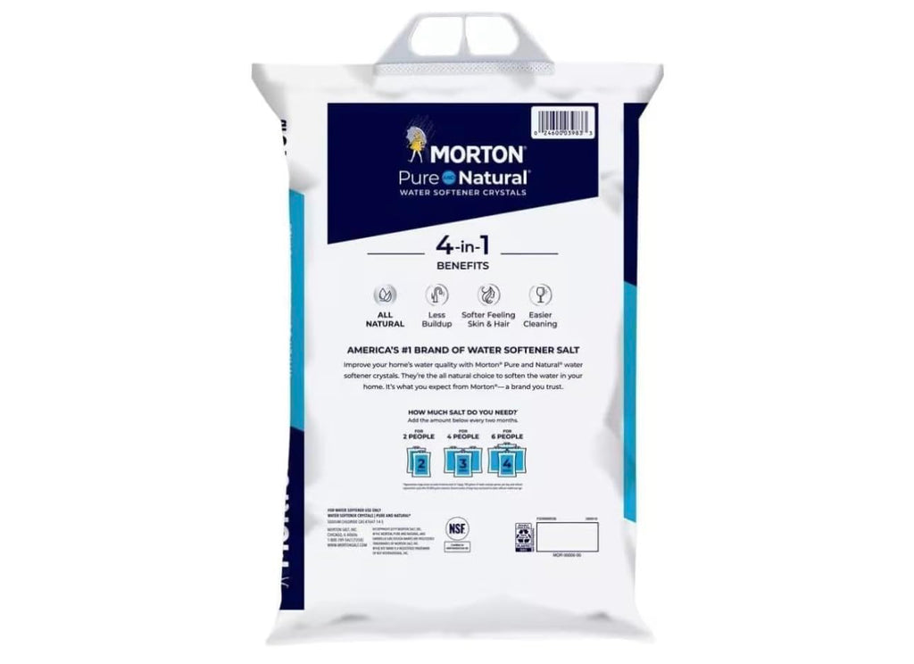 Pure and Natural Water Softener Crystals 4 Pack, 40 lb S840