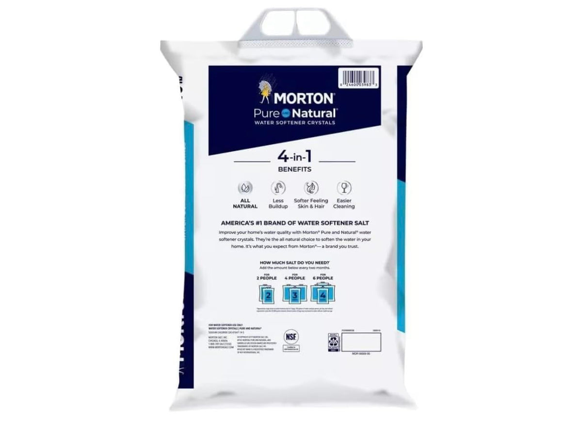 Pure and Natural Water Softener Crystals 4 Pack, 40 lb S840