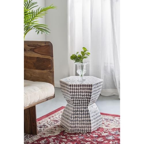 Teal Square Accent Stool P780774