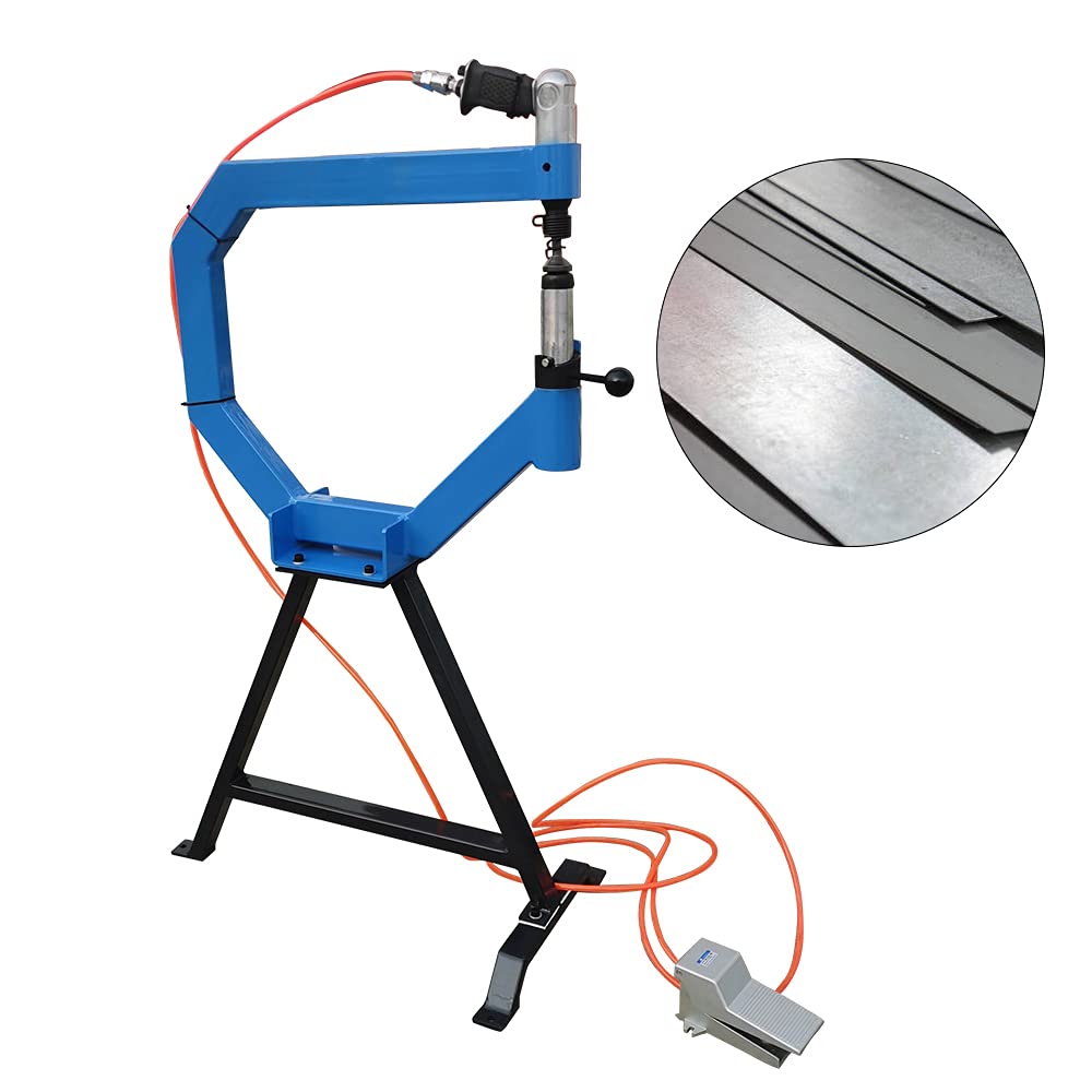 4" Throat Pneumatic Planishing Hammer with Cast Iron Stand C31064