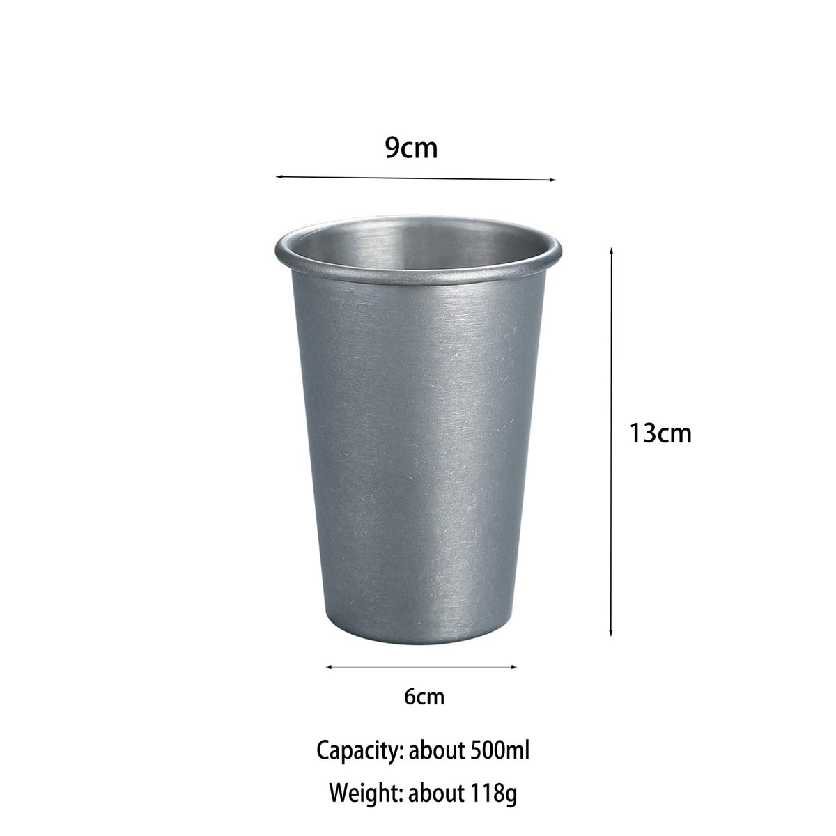 2 Pack Stainless Steel Camping Cup I1009