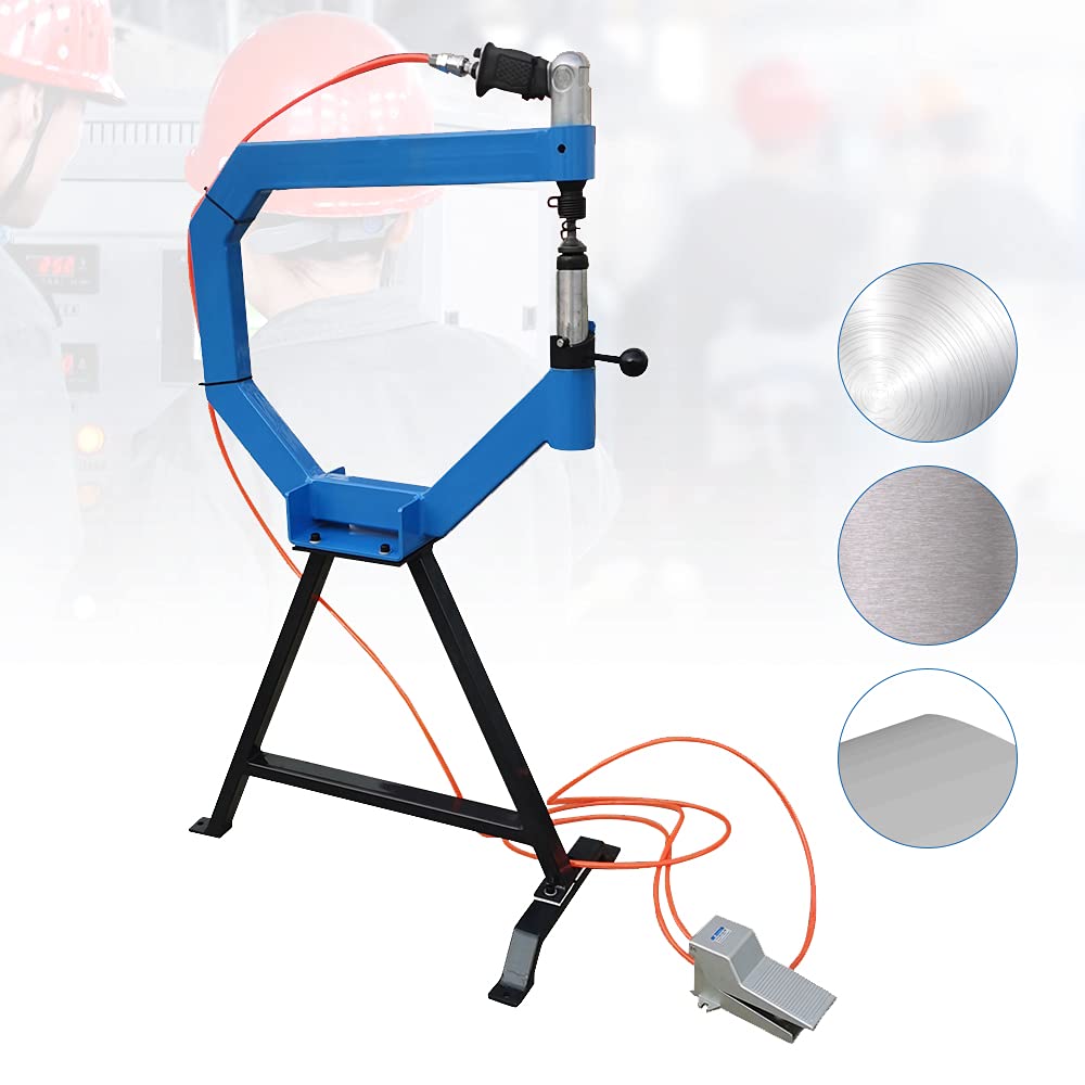 4" Throat Pneumatic Planishing Hammer with Cast Iron Stand C31064