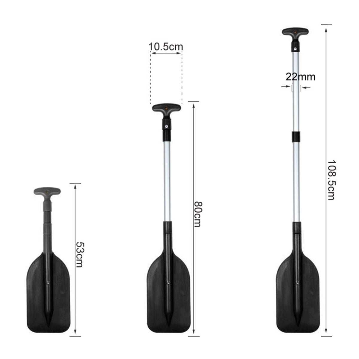 Adjustable Aluminum Alloy Telescopic Kayak Paddle K84070