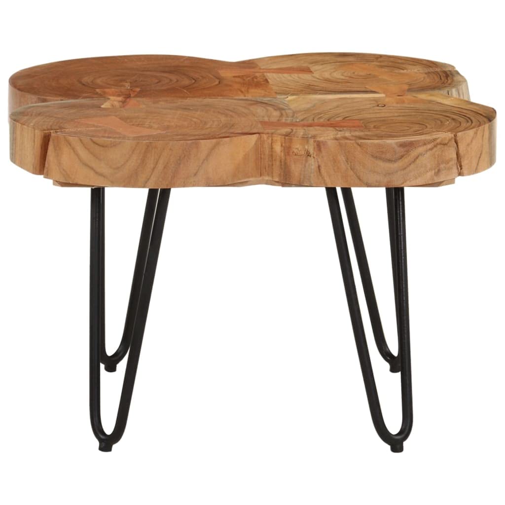 Sheesham Wood Coffee Table with Iron Frame L759740