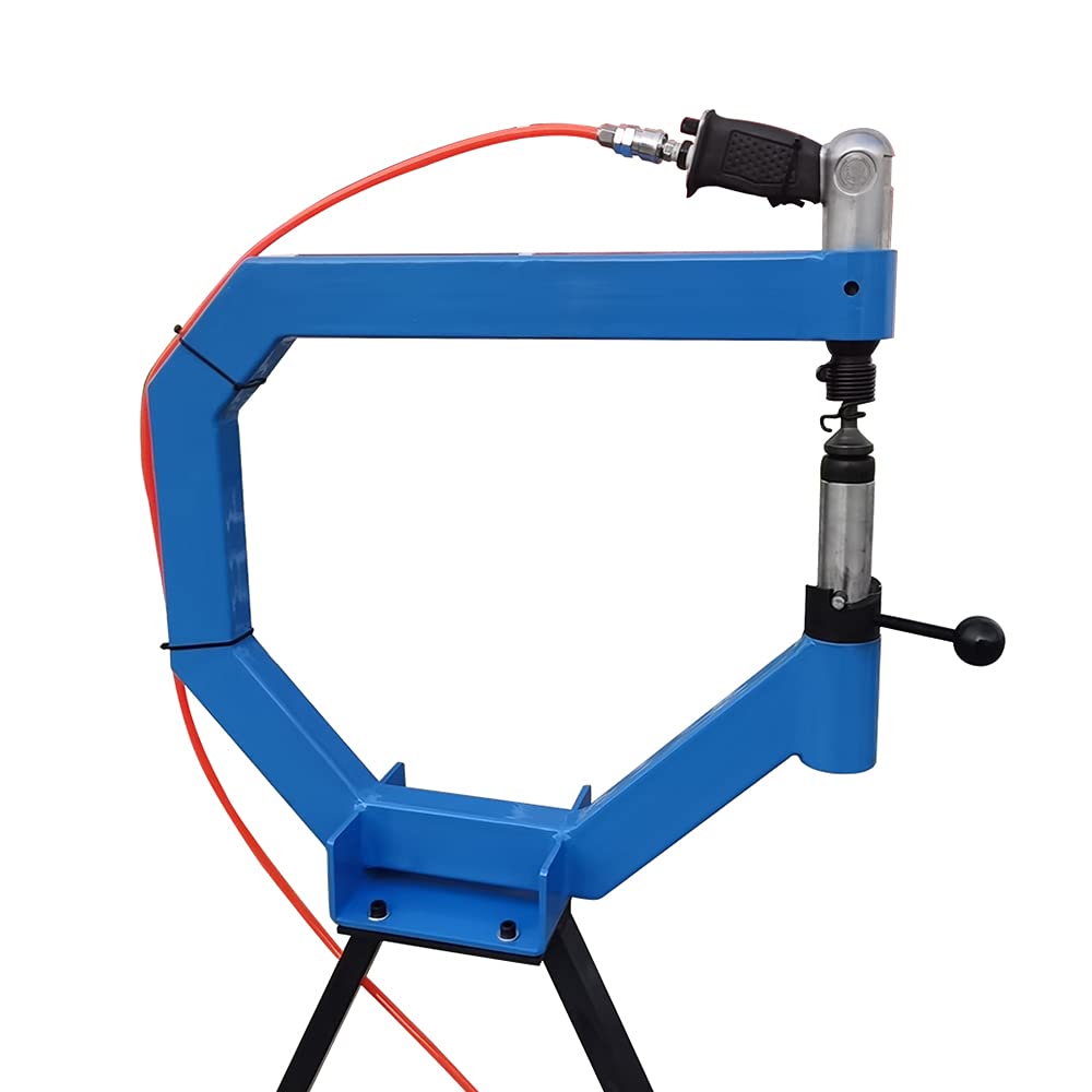 4" Throat Pneumatic Planishing Hammer with Cast Iron Stand C31064