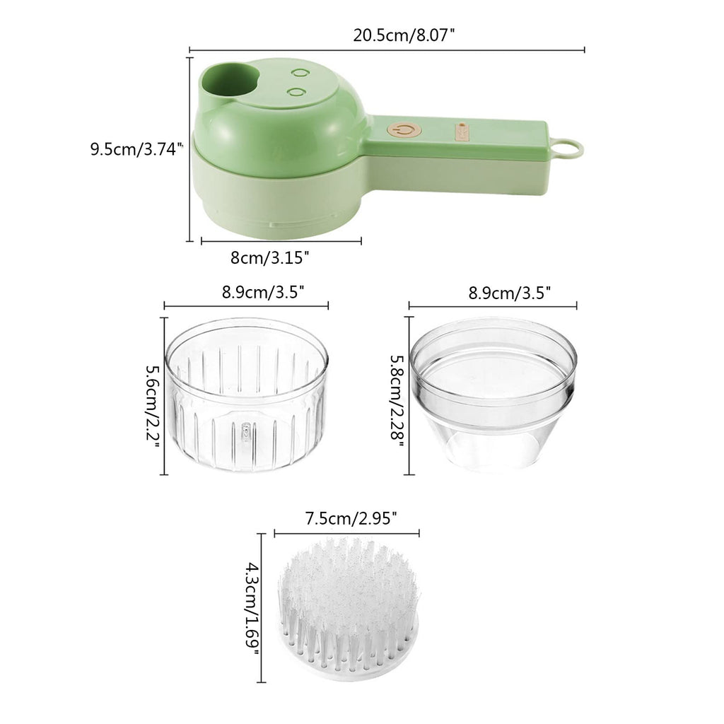 4 in 1 Cordless Electric Vegetable Cutter Set W68584