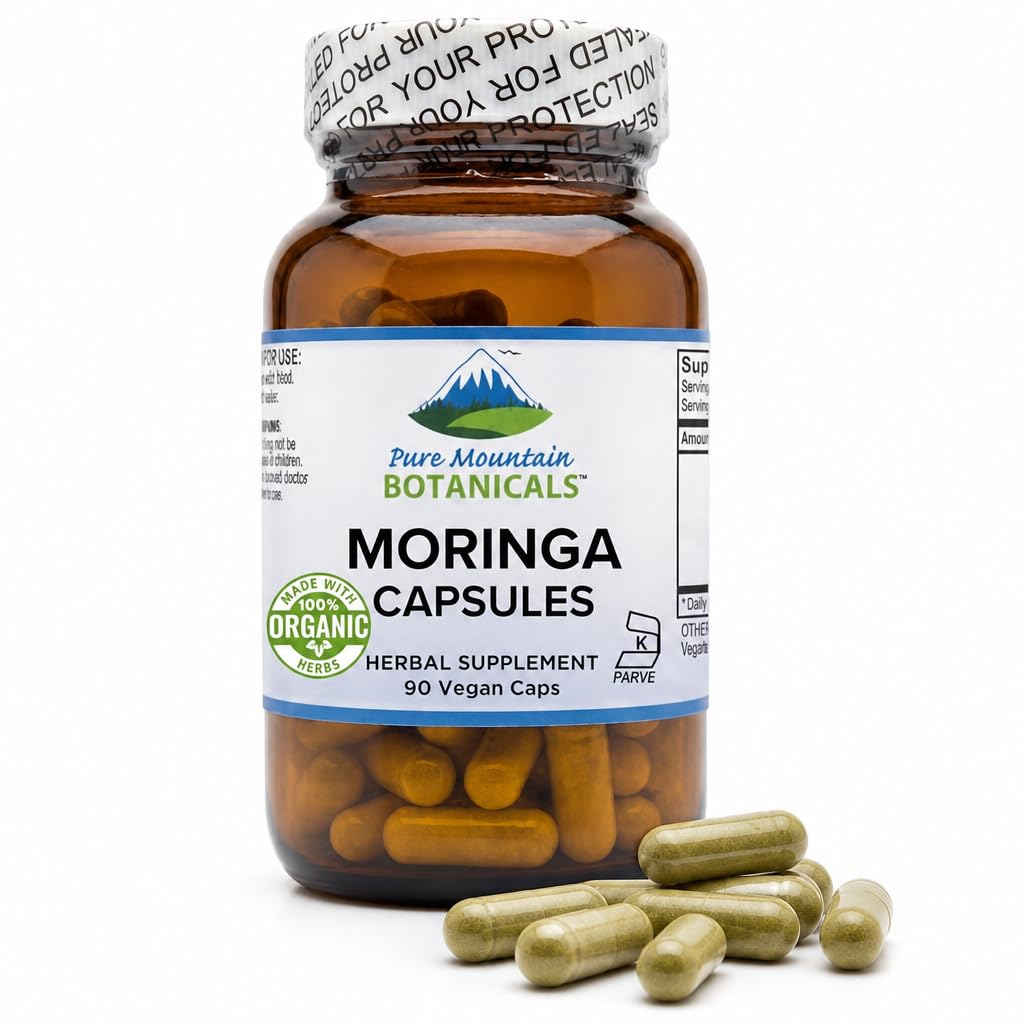 Organic Moringa Oleifera 1000mg 90 Count Vegan Supplement P2953