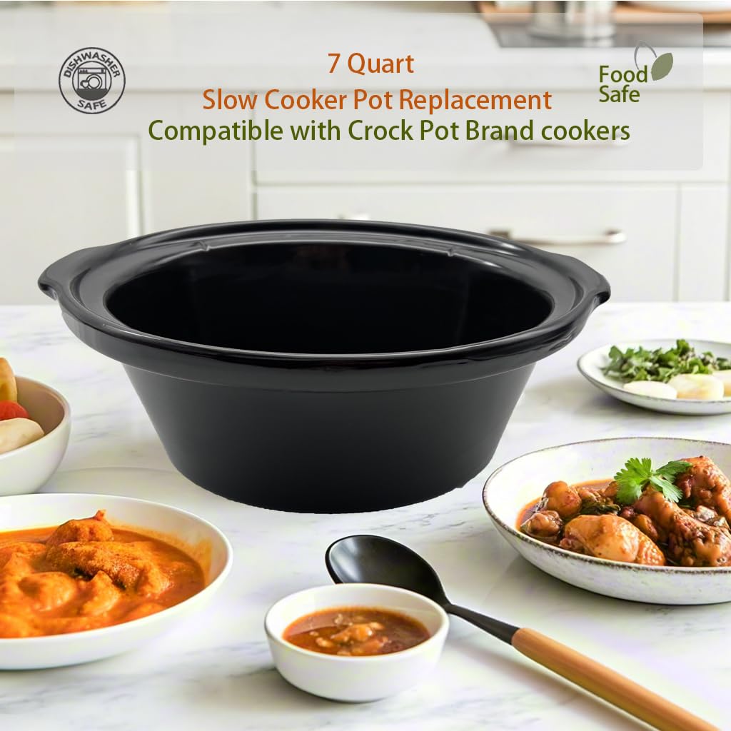 Ceramic Slow Cooker Pot Replacement 7 Quart R763