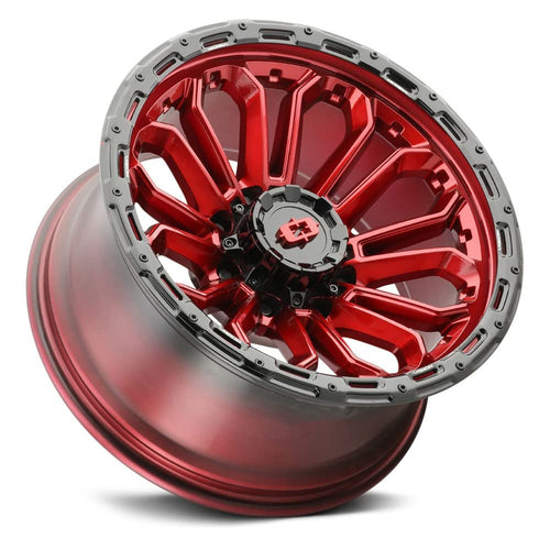 20x10 8x170 Red Wheel Rim R35336
