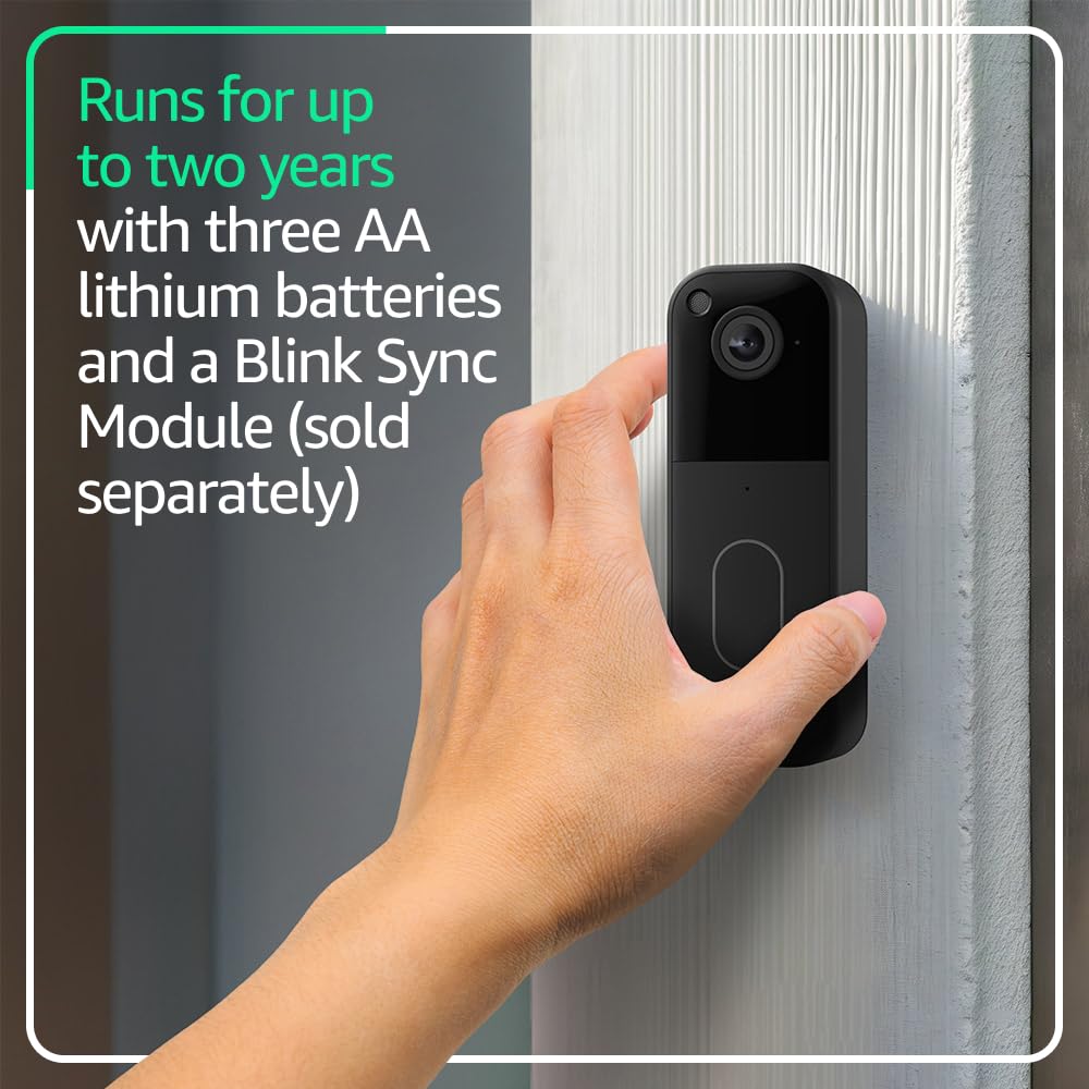 Black Video Doorbell L85437