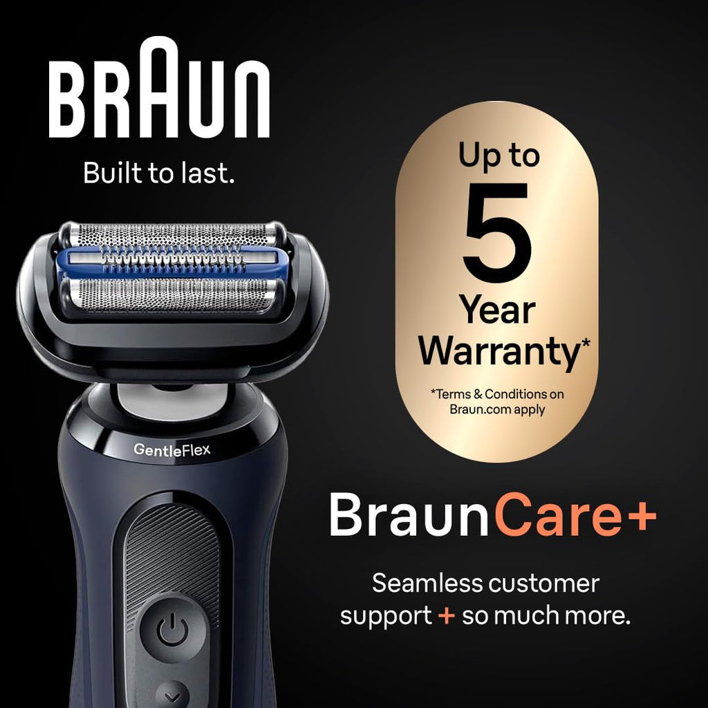 Electric Razor Wet & Dry Rechargeable Cordless Foil Shaver Black Y36624