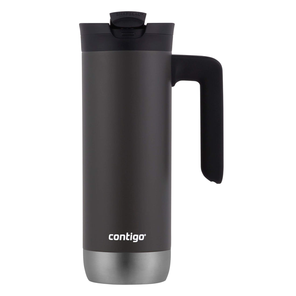 Stainless Steel Travel Mug with Handle and Leak-Proof Lid Z54594