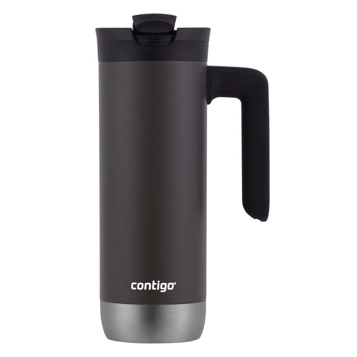 Stainless Steel Travel Mug with Handle and Leak-Proof Lid Z54594