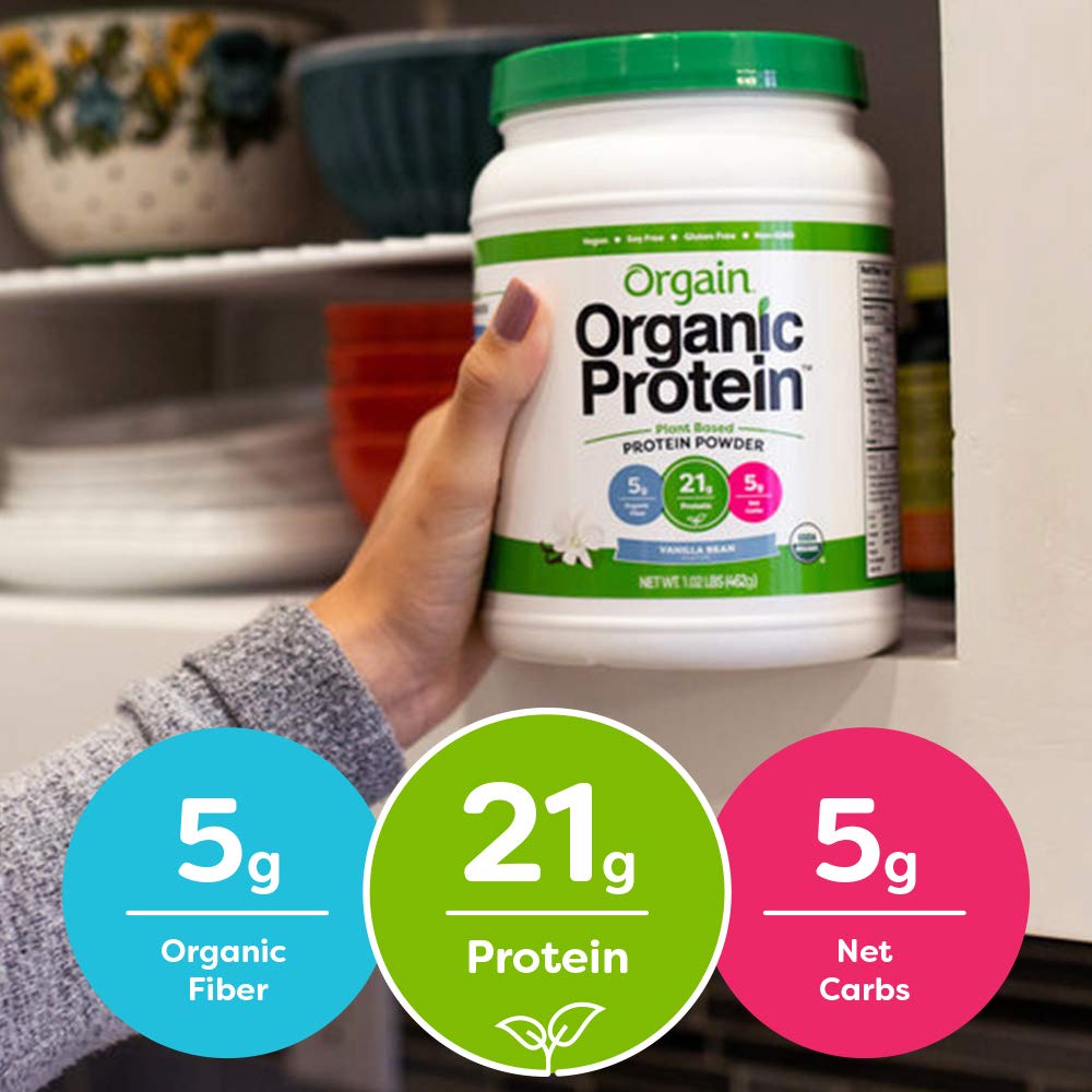 Organic Plant Based Vanilla Bean Protein Powder Y9256