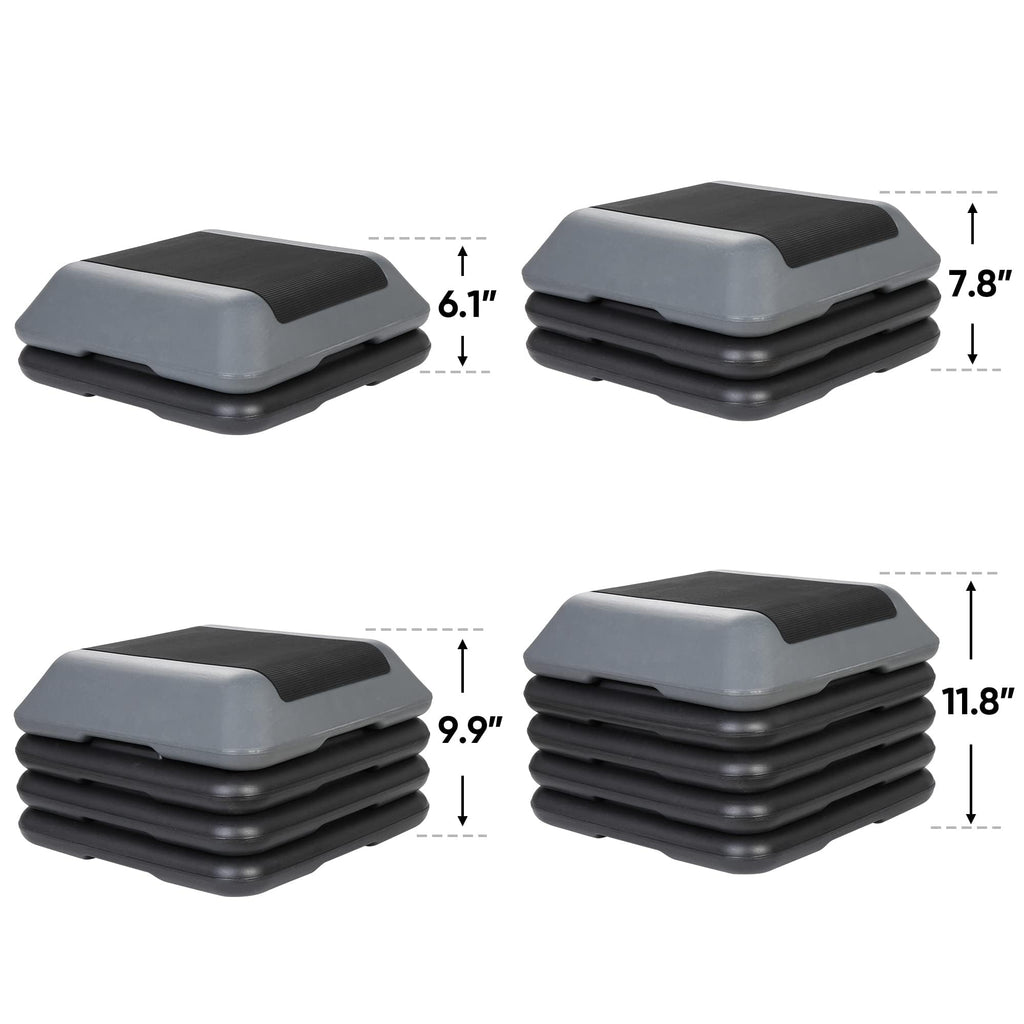 Adjustable Aerobic Step Platform with 4 Risers T905