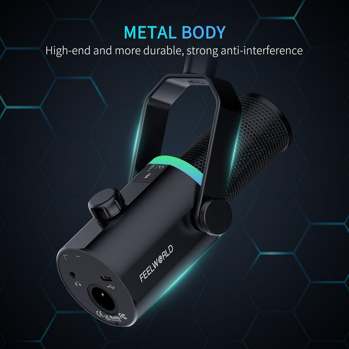 Black Metal Dynamic Microphone R933