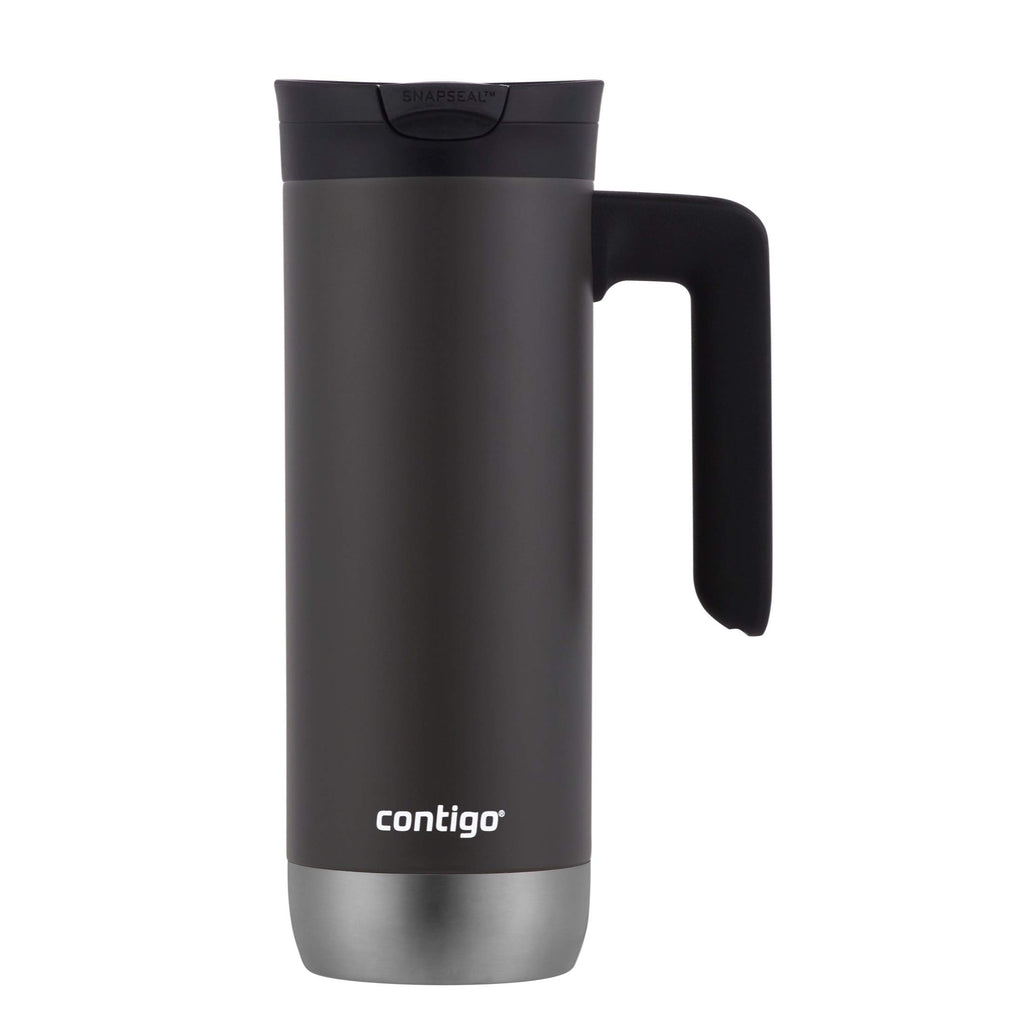 Stainless Steel Travel Mug with Handle and Leak-Proof Lid Z54594