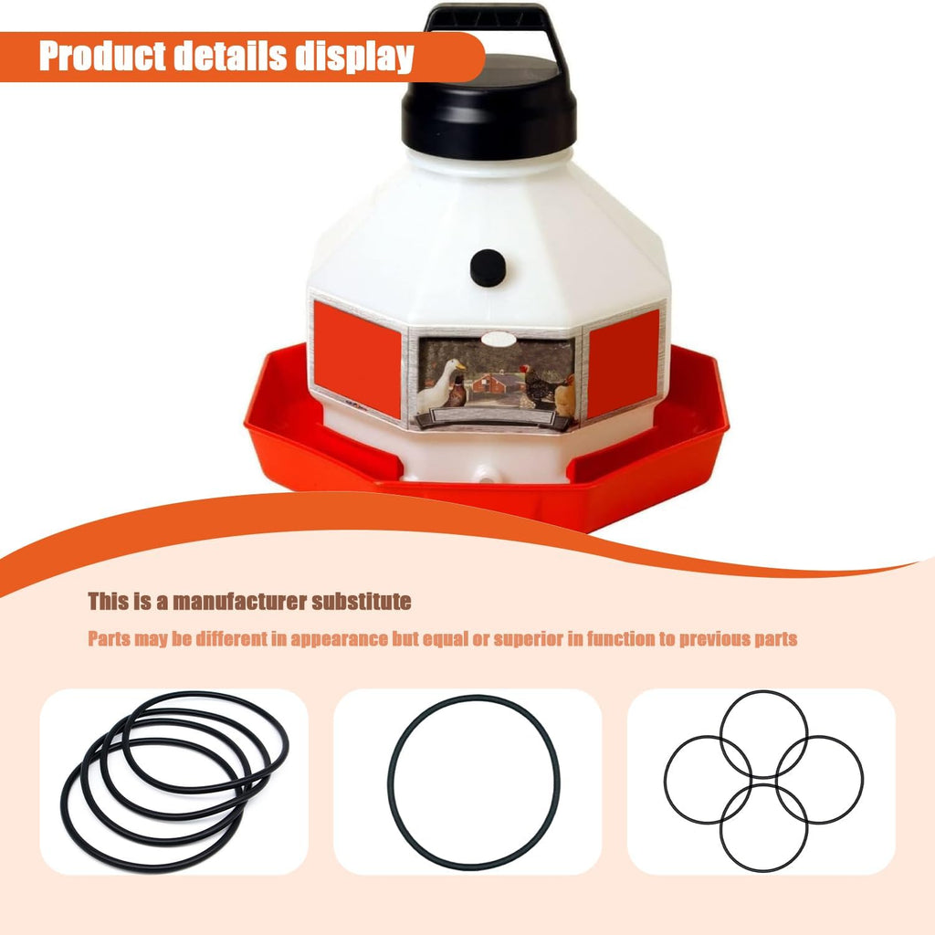Black Rubber O-Rings 4 Pack H6750