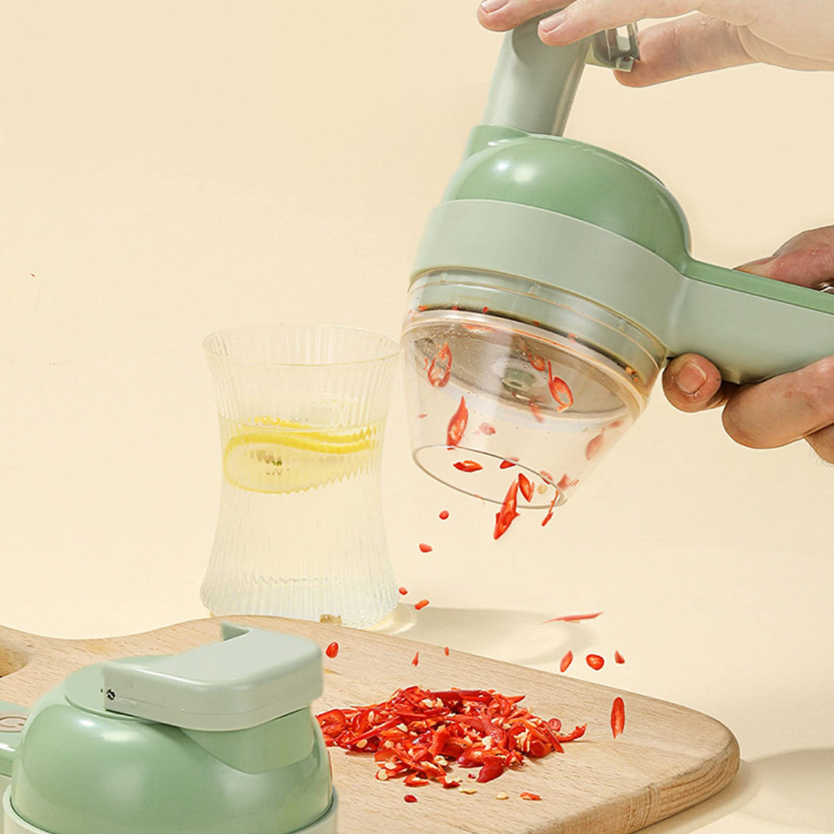 4 in 1 Cordless Electric Vegetable Cutter Set W68584