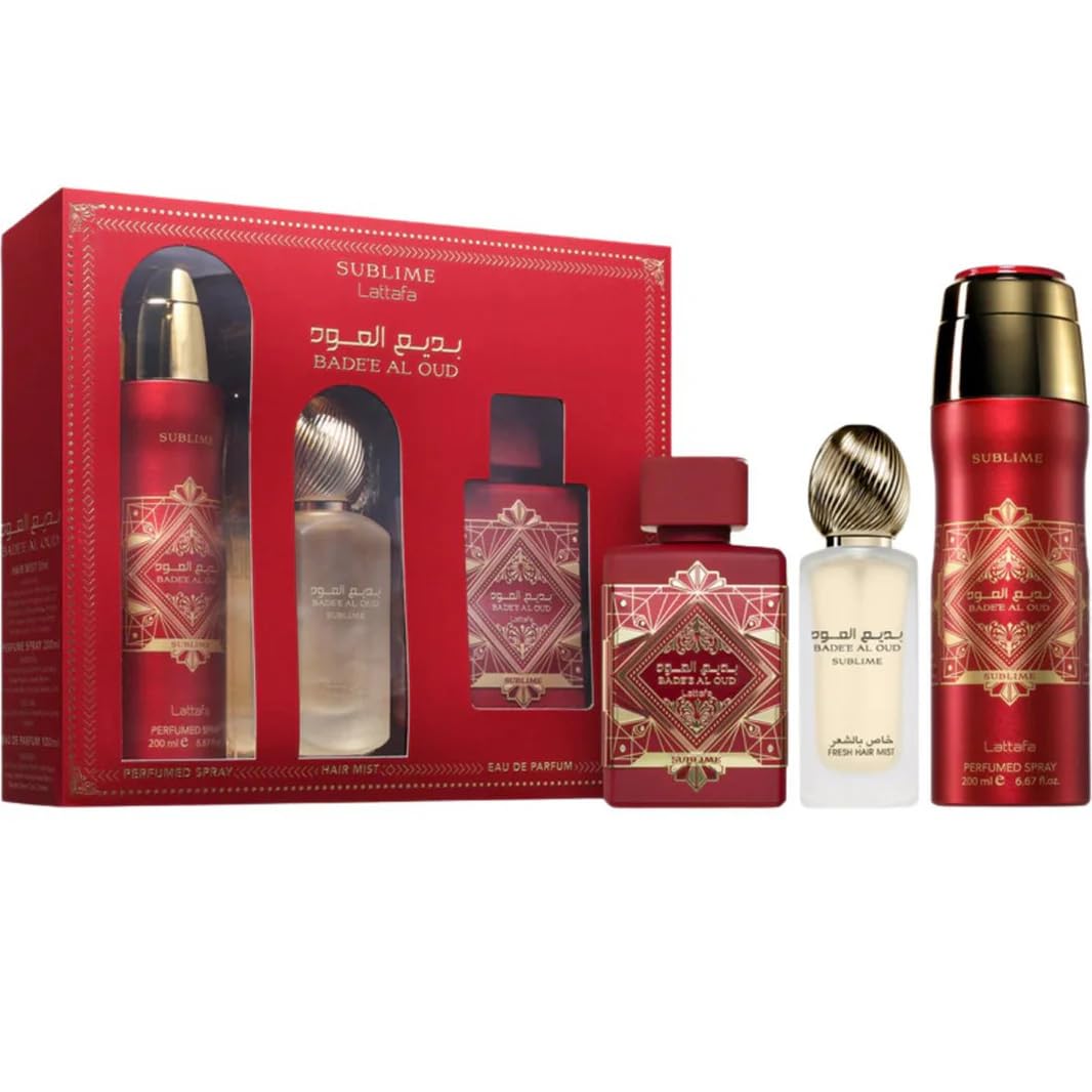 3 Piece Set Eau de Parfum Spray Hair Mist Deodorant Spray K8052