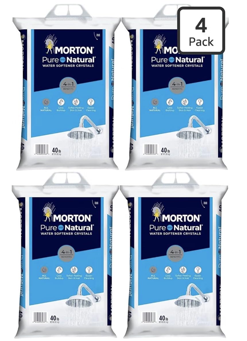 Pure and Natural Water Softener Crystals 4 Pack, 40 lb S840