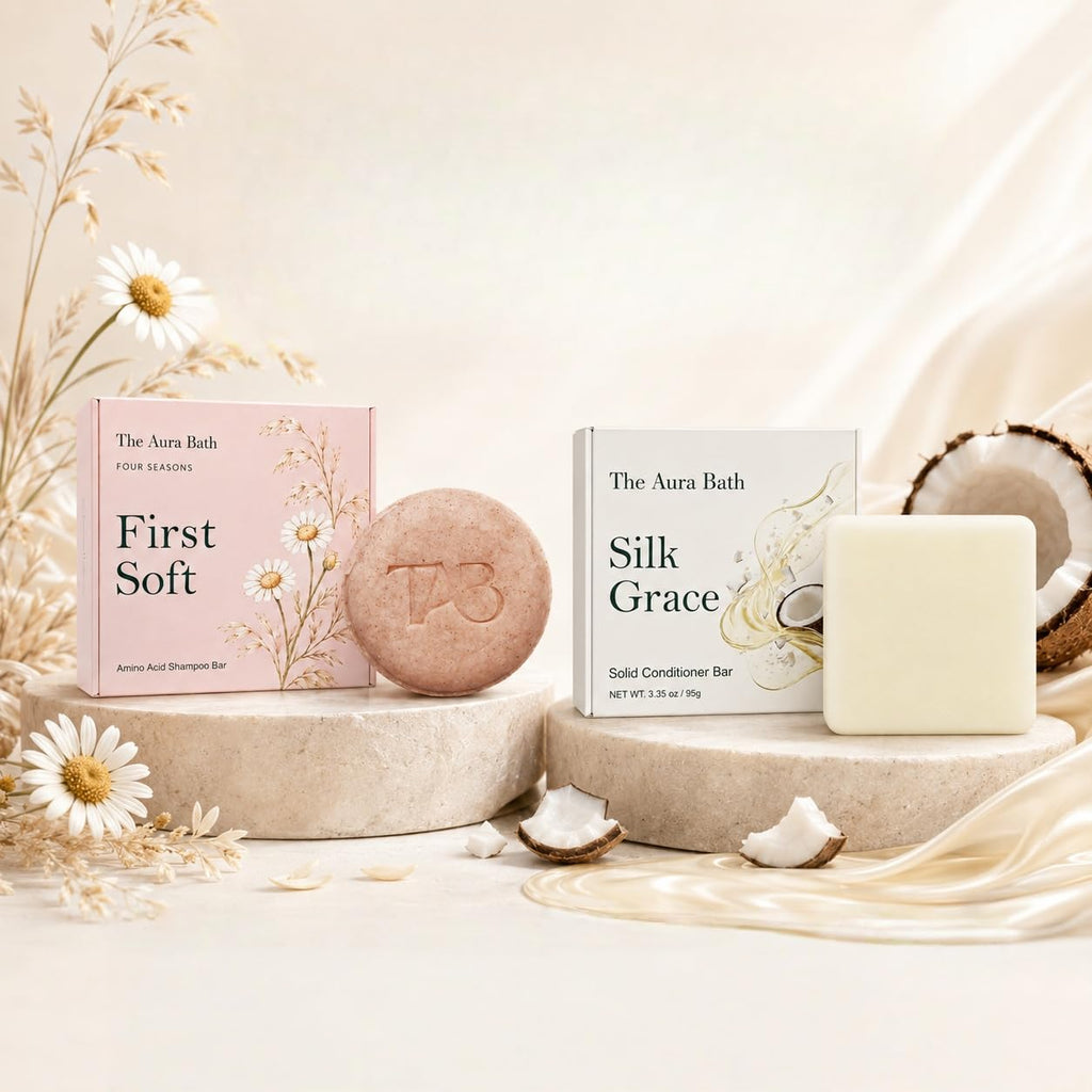 Shampoo and Conditioner Bar Set Sulfate-Free 2-Pack T727344
