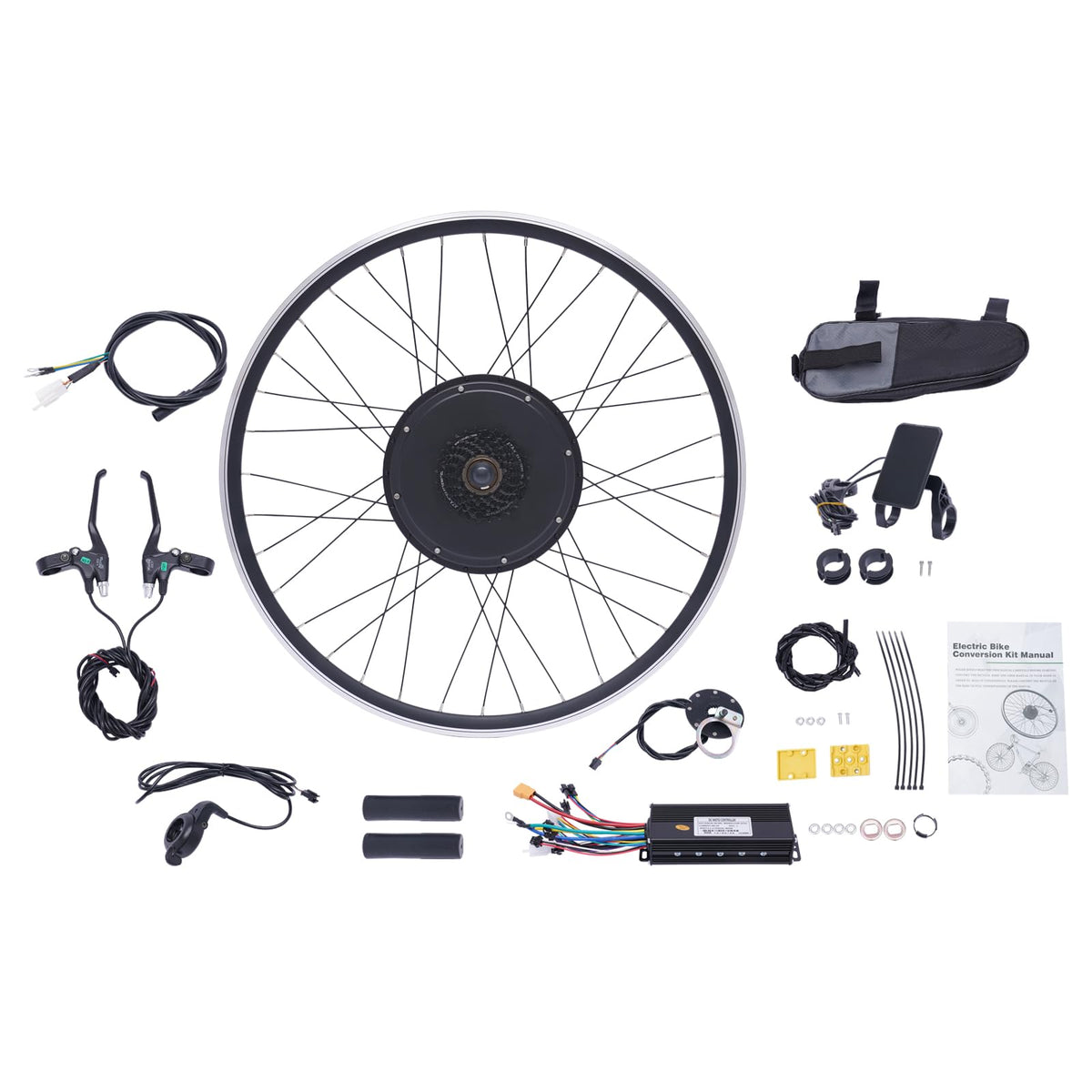 28"/29" Rear Wheel 48V 1000W Electric Bike Conversion Kit with LCD Display T766844