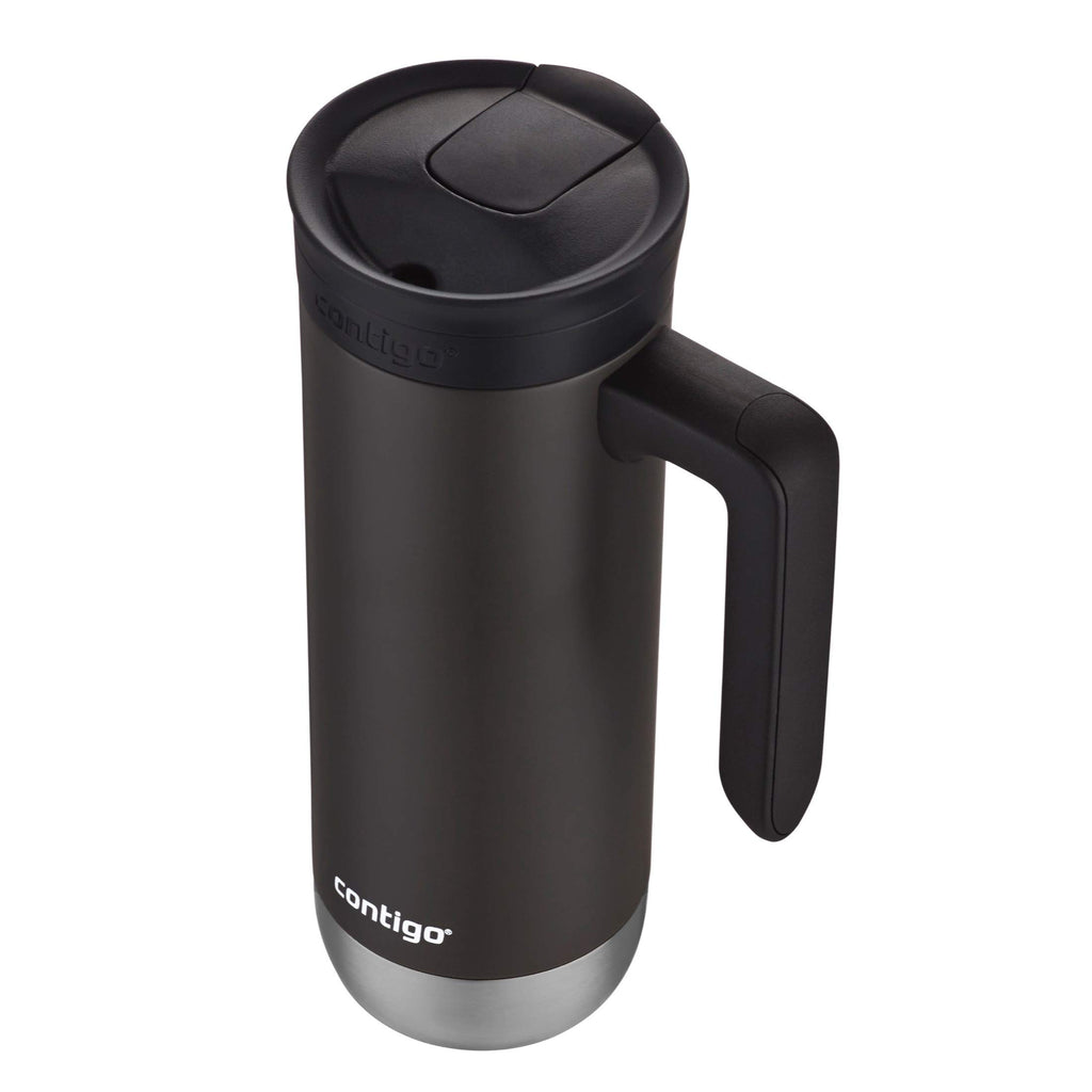 Stainless Steel Travel Mug with Handle and Leak-Proof Lid Z54594