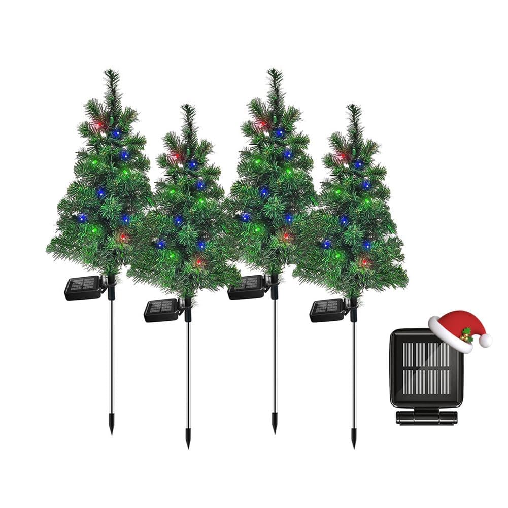 Solar Christmas Tree Garden Stake Lights Outdoor Waterproof X900180