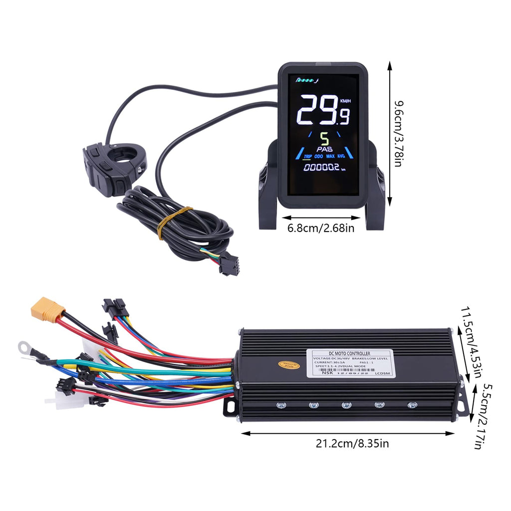 28"/29" Rear Wheel 48V 1000W Electric Bike Conversion Kit with LCD Display T766844