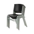 Black Stacking Chair 4 Pack V84237