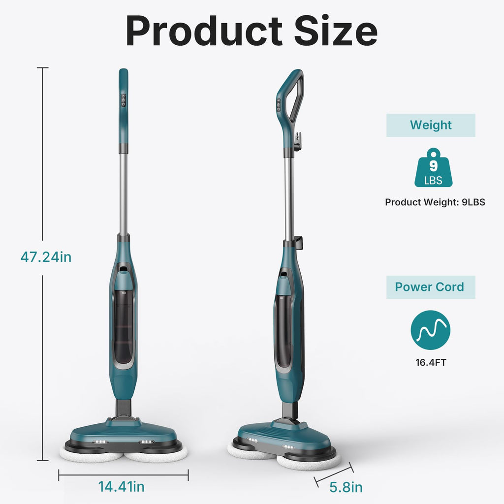 Steam Mop with Rotating Pads, 4 Cleaning Modes Z53263