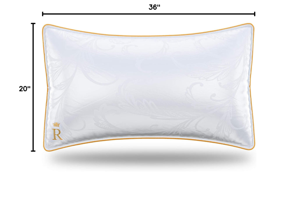 King Size Set of 2 Adjustable Cotton Bed Pillows Y23256