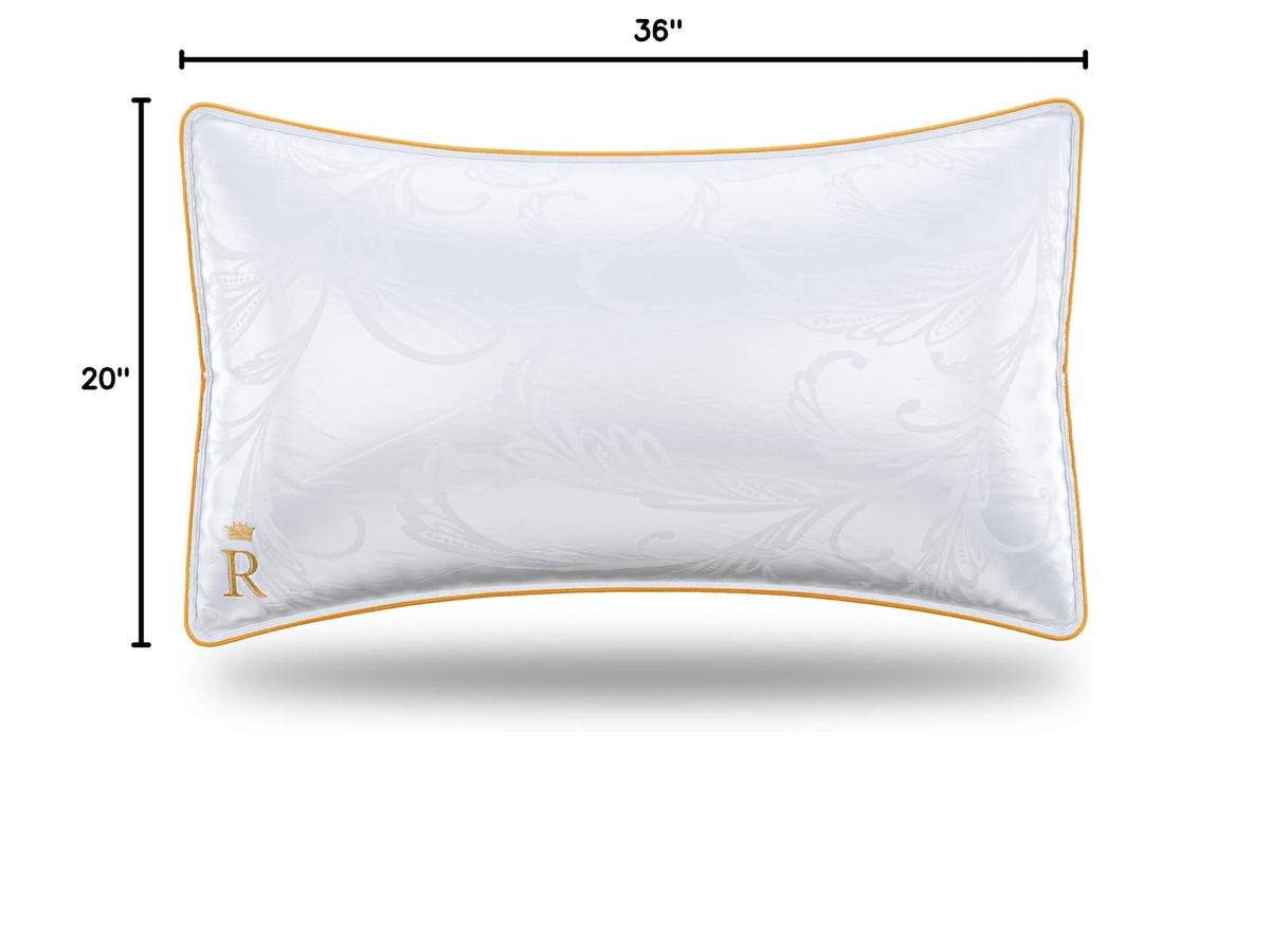 King Size Set of 2 Adjustable Cotton Bed Pillows Y23256