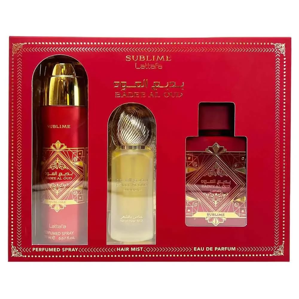 3 Piece Set Eau de Parfum Spray Hair Mist Deodorant Spray K8052