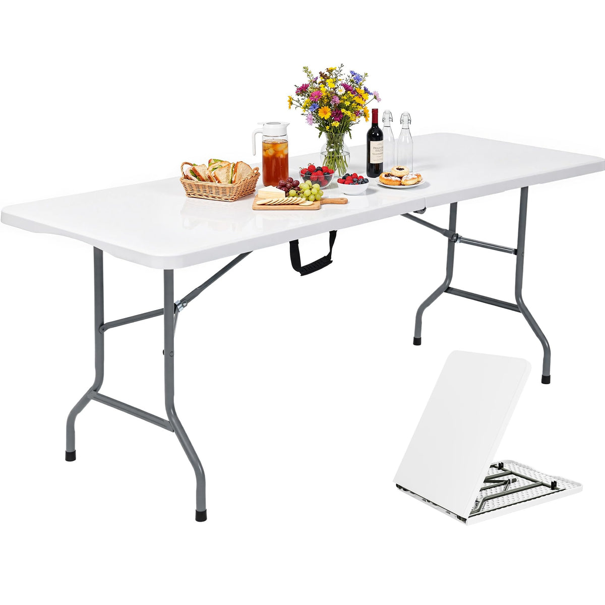 6ft Folding Table Heavy Duty F4492