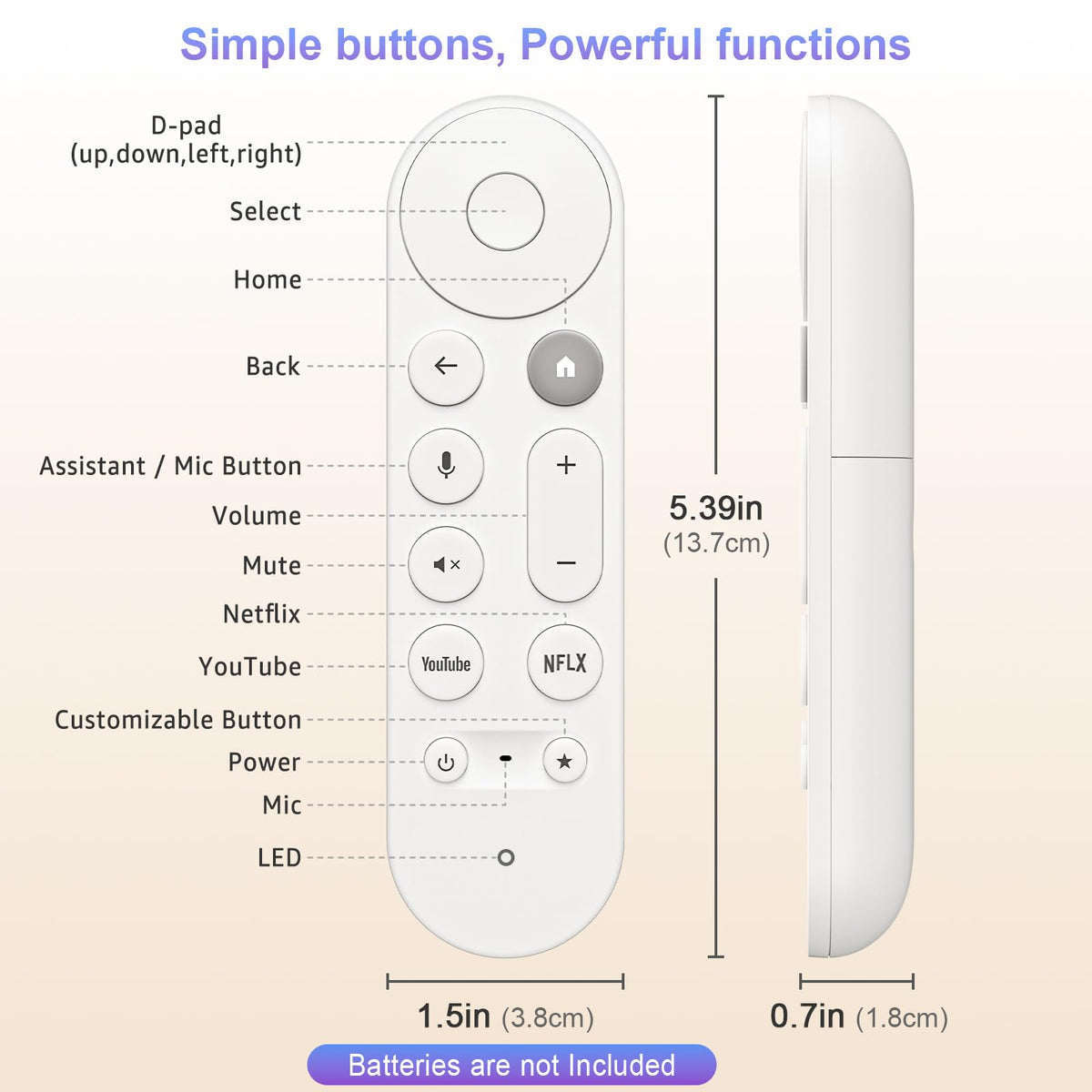 Replacement Remote Control V79254